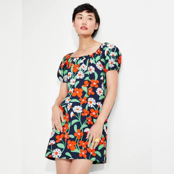 NWOT Kate Spade Daisy Vines floral dress - Picture 3 of 8